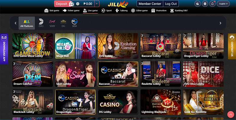 Popular Jiliko casino games displayed in the golden fantasy lobby