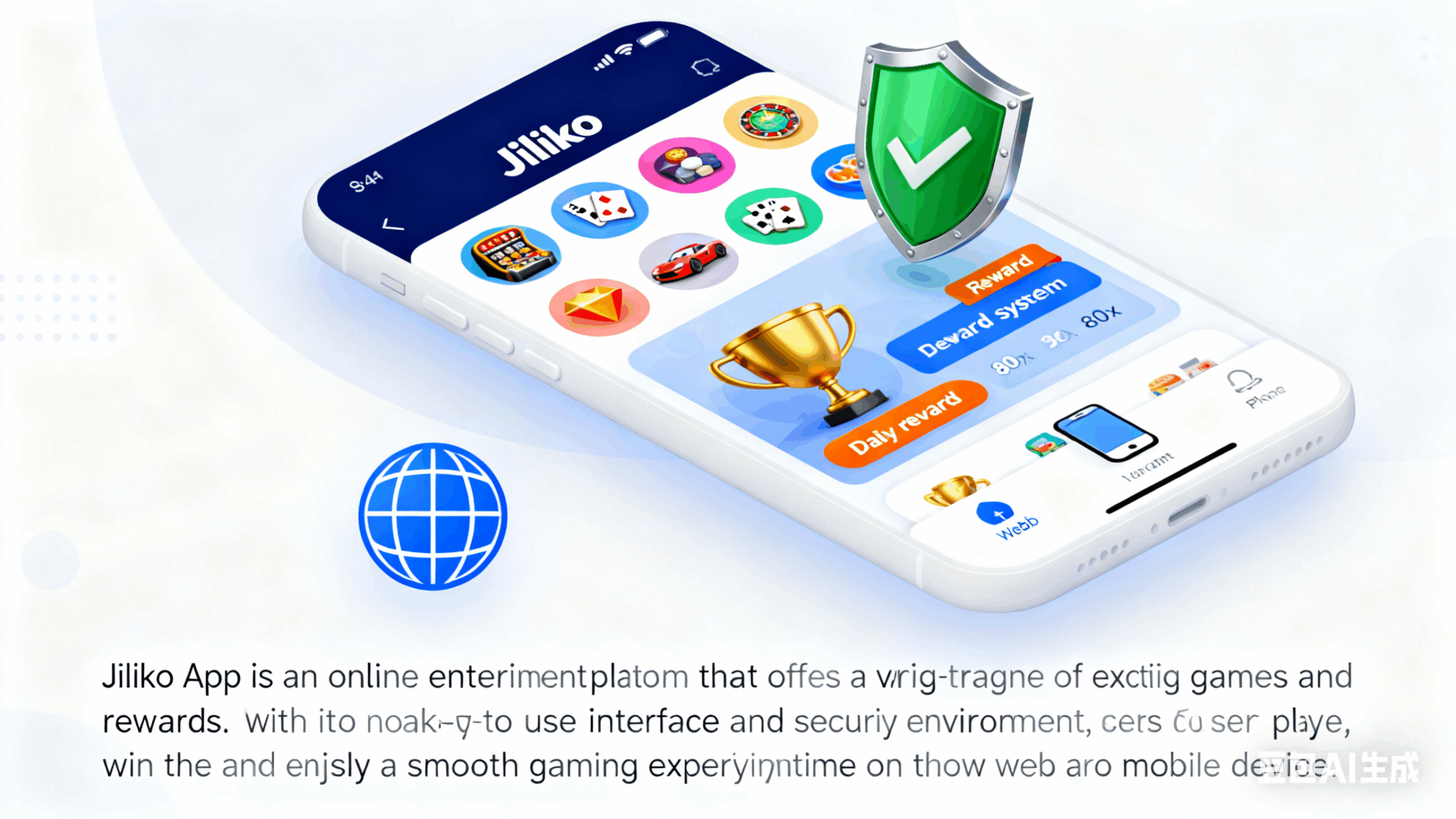 Android-style Jiliko mobile display showing browser-based casino navigation