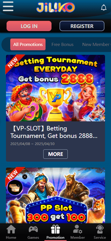 Jiliko provider selection featuring JILI, PG, VP, Evolution Gaming, and Pragmatic Play